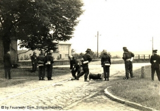 Ausbildungsübung am Bahnhof